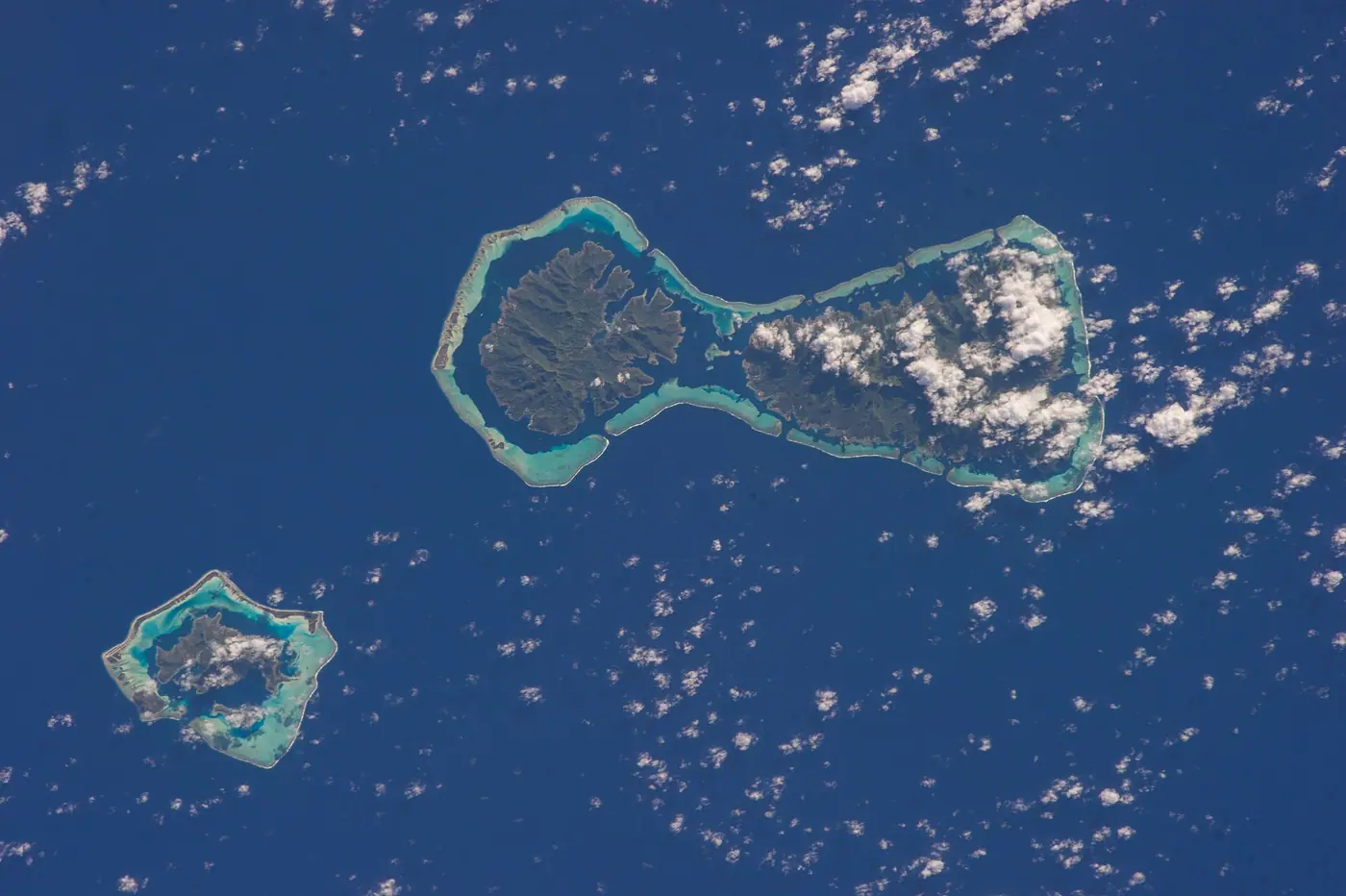 Vue aérienne de Raiatea