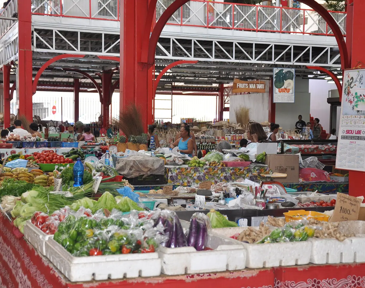Étal de fruits au marché