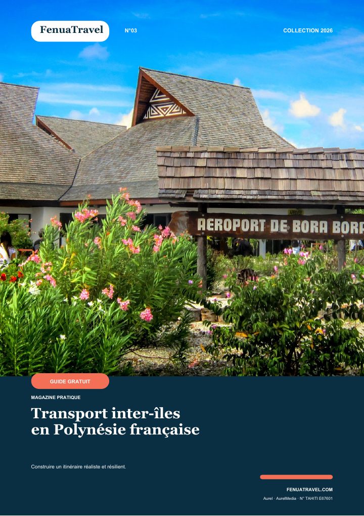 Couverture du guide FenuaTravel N°03 Transport inter-îles