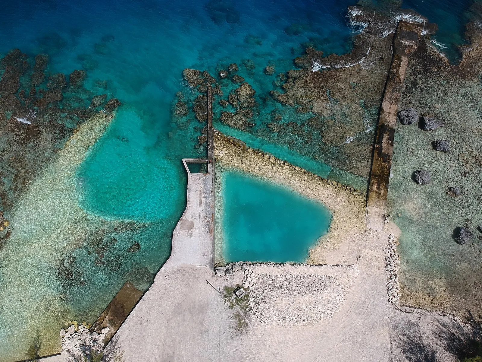 Vue de l’atoll d’Anaa et de son lagon